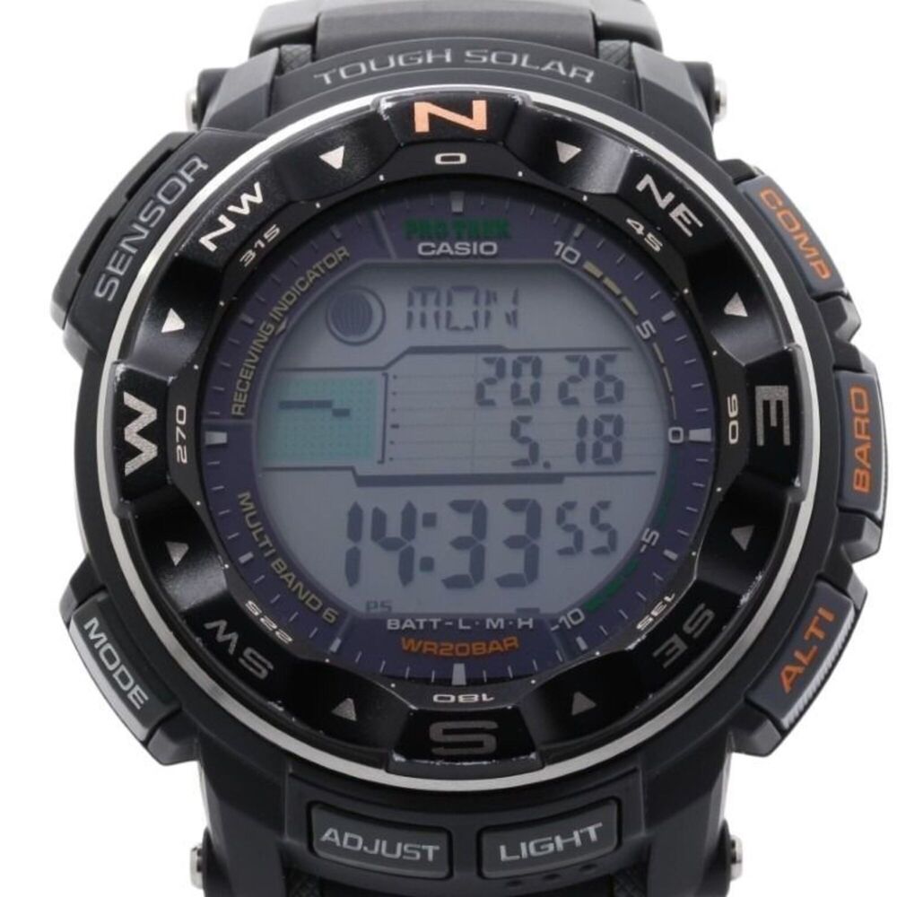 CASIO PRO TREK Multifield Line PRW-2500-1JF Black Resin/Aluminum Men's Watch